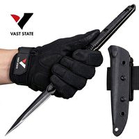 Couteau de survie en acier OEM 5Cr13Mov, brise-glace, outil tactique EDC, couteau de camping à lame fixe personnalisable pour les marques en gros