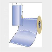 Sacs en plastique transparents, lot de, remplissage automatique pré-ouvert, thermoscellables, emballage alimentaire, rouler