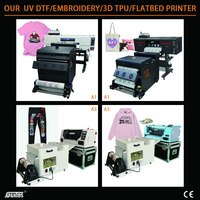 Impresora Digital DTF A4 Nueva de 60cm para Película A3, Tinta Dimensional para Textil de 300mm, 2 Rollos, 1 Año de Garantía, Impresora DTF DTG