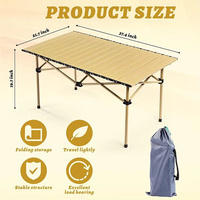 Table pliante extérieure légère et portable pour le camping, vente en gros en extérieur