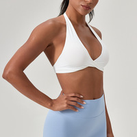 Soutien-gorge de yoga populaire respirant à maintien élevé pour femme, dos élégant, sans armatures, sexy, pour le fitness