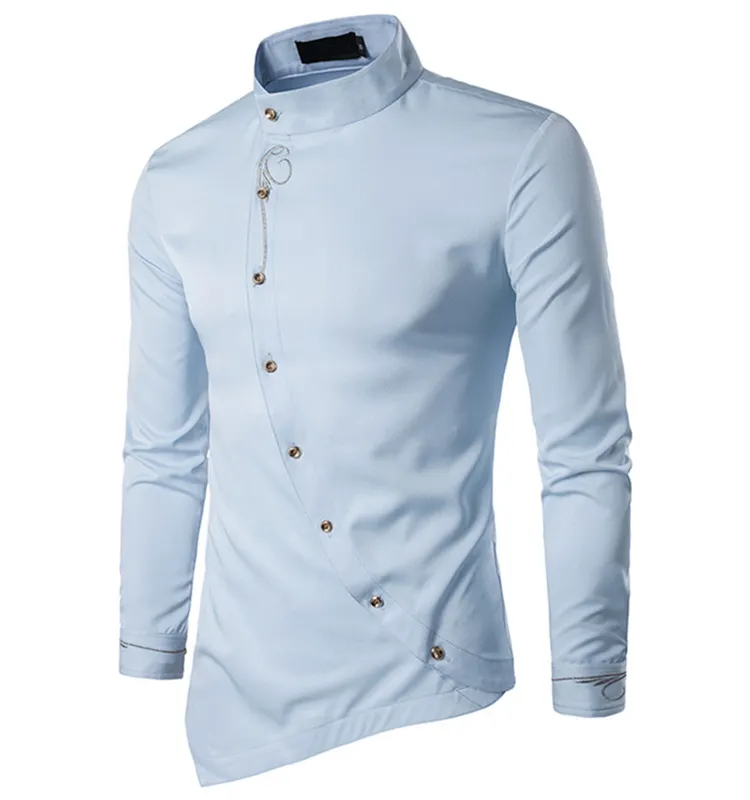 OEM/ODM Camisa Quick Dry long Sleeves 100% cotton Office Wear Solid Color Latest Design Slim Fit Dress Shirt for men