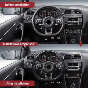 Volant de voiture en fibre de carbone, volant sport pour VW Golf MK7 MK7.5 GTI/R GTI 2015-2017 - Product Image 2