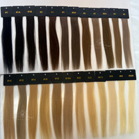 Vente en gros Genius trame de cheveux Cabello Humano naturel naturel blond brut génie trame russe extensions de cheveux naturels