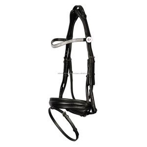 Brida de caballo de cuero Premium de alta calidad, banda para las cejas decorativa, banda suave acolchada, fabricante al por mayor - Product Image 1