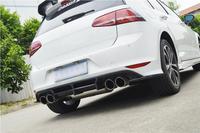 Diffuseur de pare-chocs arrière en fibre de carbone pour Volkswagen VW GOLF 7 VII MK7 R R-LINE 2014 - 2017