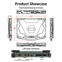 Portátil Industrial Resistente de 15.6 Pulgadas, IP65, Aleación de Magnesio, I7 11390H, RTX 4060, GPS, Huella Dactilar, OEM Personalizable