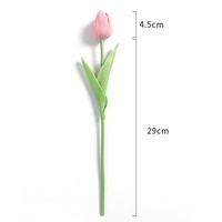PU Mini Tulipe Unique Fleur Haute Simulation Haut De Gamme pour Mariage Thanksgiving Décoration Usine En Gros Salon