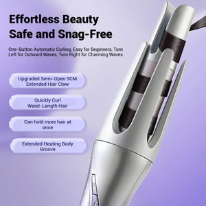 Fer à boucler automatique rechargeable 32 mm sans fil, portable, à ions négatifs, chauffe rapidement, outil de coiffage - Product Image 3