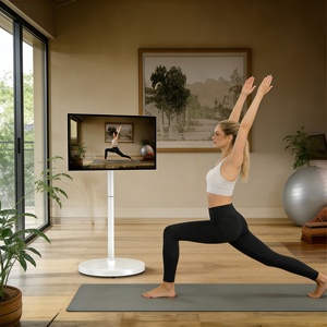 Écran intelligent <span class=keywords><strong>Yoga</strong></span> 4K de 32 pouces avec batterie, Android 13, moniteur de fitness mobile avec animation pour entraînement à domicile et entraînement personnel - Product Image 1