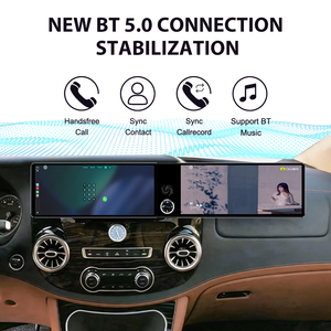 ZWNAV Double écran multimédia de navigation Android 13 de 12,3 pouces pour tableau de bord, navigation GPS pour <span class=keywords><strong>Mercedes</strong></span> Benz Vito 2019-2025, mise à niveau - Product Image 4