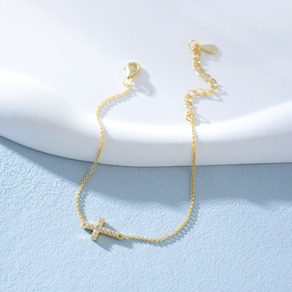 gold christian bracelet