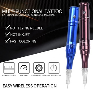 Machine professionnelle de tatouage de sourcils et de lèvres en or coloré, sans fil - Product Image 6