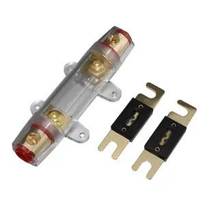 ANL Fuse holder Distribution Inline 0 4 8 GA Gold Plated with100A FUSE