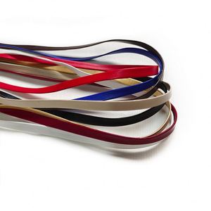7 mm Wide Flat Leather <b>Shoe</b> Laces Casual Stylish 80-160cm PU Leather Polyester 8 Colors Flat Fashion Shoelaces Sneakers Pair - Product Image 3
