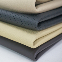 PU perforé en faux cuir synthétique microfibre pleine fleur pour sièges de voiture canapés sacs meubles-caractéristiques extensibles pour la doublure