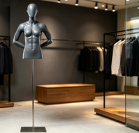 Mannequin féminin en fibre de verre durable Lavinia, buste avec tête, pour vitrine de magasin de vêtements, présentoir de vêtements