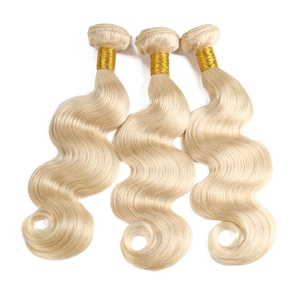 Fornitore all'ingrosso di fasci di <span class=keywords><strong>capelli</strong></span> umani <span class=keywords><strong>biondi</strong></span> vergini grezzi vietnamiti 613 <span class=keywords><strong>a</strong></span> doppia trama, con cuticole allineate - Product Image 5