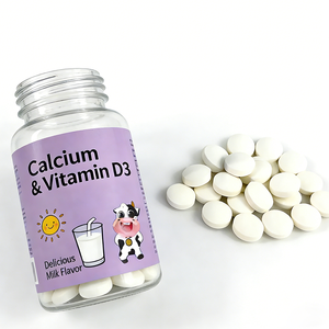 วิตามินเสริม OEM วิตามินดี3 ชนิดเม็ด สำหรับการดูดซึมแคลเซียมและสุขภาพ<span class=keywords><strong>กระดูก</strong></span> พร้อมเสริมสุขภาพหัวใจ - Product Image 1