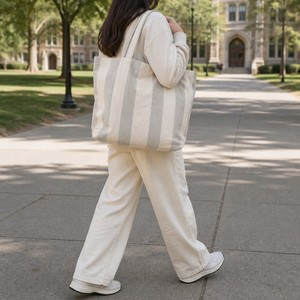 Custom Logo Tote <b>Bag</b> Wholesale Custom Print Cotton <b>Canvas</b> Shoulder Tote <b>Bags</b> With Zipper With Pocket - Product Image 2