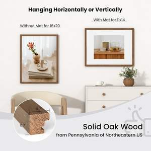 Cadre photo en bois noir et blanc personnalisé et économique pour affiches et photos, disponible en A1, A2, A3, A4, A5, 4x6, 5x7, 6x8, 8x10, 11x14, 12x16, 18x24, 24x36, avec impression - Product Image 2