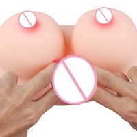 Masturbateurs en silicone souple en forme de poitrine, avec 2 orifices (anal et vaginal), seins réalistes et sexy, gros seins, imperméables, aspect réaliste