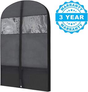 Sac de costume compact en tissu non tissé <span class=keywords><strong>housse</strong></span> de vêtement sac de vêtement inodore avec fermeture éclair vêtements couvre-costume - Product Image 1