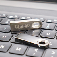 Stik USB Mini Logam 8GB 16GB 32GB 64GB 128GB, stik memori USB warna-warni pabrik penjualan terbaik