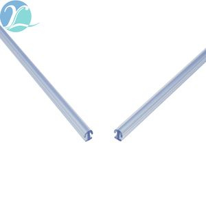 וילון דלת הזזה שקוף מ-PVC, אביזרי פלסטיק, אטום לאבק, דלת הזזה שטוחה למלון, וילה, דירה - Product Image 3