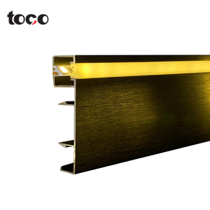 Plinthes en aluminium LED personnalisées de haute qualité TOCO avec profilé en aluminium éclairé pour le revêtement de sol - Product Image 3