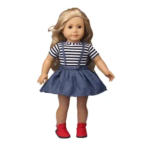  Amerikaanse Pop Pasgeboren Set Kleding Display Doll Voor Dochter Zoon Kinderen Mini Speelgoed Doek Hoed + Set