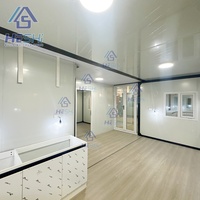 Maison conteneur préfabriquée extensible sur mesure 20 pieds 40 pieds, 1 2 3 4 5 chambres, de luxe, en promotion, pour la construction de maisons compactes