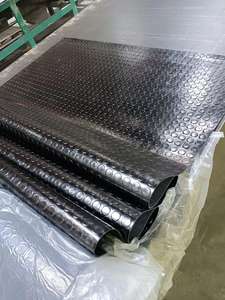 Rouleaux de feuille de caoutchouc à motif de pièce de monnaie de haute qualité Carreaux de sol de garage Tapis de sol en caoutchouc pour atelier intérieur pour fourgons cargo - Product Image 5