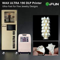 Imprimante 3D à oxygène automatique IFUN Wax Ultra 190 nouvelle génération haute vitesse avec résolution DLP Ultra HD pour une impression de précision