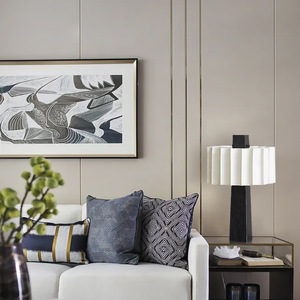 Trung Quốc phong cách nghiên cứu phòng ngủ phòng khách màu đen kim loại vải nghệ thuật Bảng Đèn đọc sách Đèn bàn bán buôn - Product Image 3