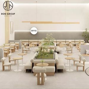 Taille personnalisée nordique moderne couleur crème belle <span class=keywords><strong>pizza</strong></span> restauration rapide restaurant salle à manger stand canapé café stand - Product Image 3