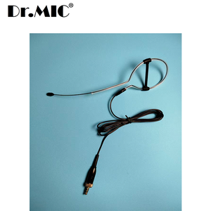 Mini portátil con cable de una sola oreja con cara de escenario Beige auriculares micrófono para adoración Pastor predicación oído conjunto micrófono - Product Image 2