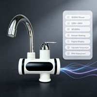 Robinet d'eau chaude électrique sans réservoir OEM 3500W, étanche IPX4, en plastique, avec affichage LED, température constante, pour camping-car et usage domestique, en acier inoxydable