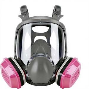 <span class=keywords><strong>Masque</strong></span> respiratoire en silicone intégral réutilisable avec filtres pour la peinture au pistolet, les opérations chimiques et les <span class=keywords><strong>travaux</strong></span> de construction - Product Image 1