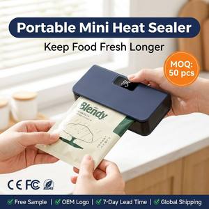 Scelleuse thermique <span class=keywords><strong>portable</strong></span> OEM mini, logo personnalisé, scelleuse numérique pour emballages alimentaires, café, collations - Product Image 6