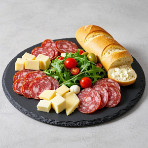Assiettes à beurre rectangulaires noires carrées 20x20 rondes <span class=keywords><strong>en</strong></span> <span class=keywords><strong>ardoise</strong></span> vente <span class=keywords><strong>en</strong></span> gros sur mesure - Product Image 3