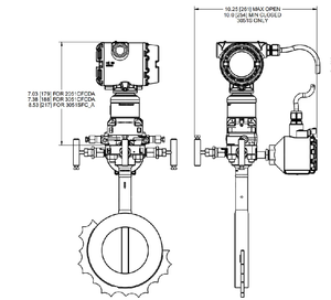 Débitmètre à plaque orifice compact intelligent Rosemount-3051SFC 4-20 mA à prix réduit - Product Image 3