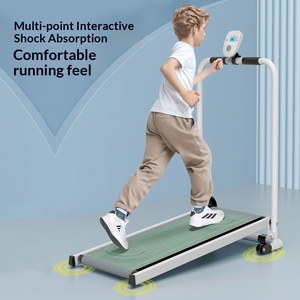 <span class=keywords><strong>Tapis</strong></span> <span class=keywords><strong>de</strong></span> marche mécanique pliable multifonctionnel sans fil pour enfants, avec amortissement et roues en acier - Product Image 5