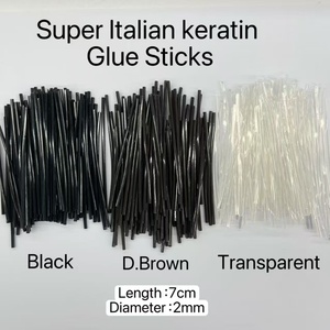 Nouveauté 2026 XZY Super Italian Sticks 100g/sachet 7cm2mm de diamètre, bâton de colle à kératine italienne pour extensions de cheveux humains - Product Image 4