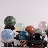 Mini boules de cristal naturelles polies, ouvertes à la main, en calciite améthyste et agate, pour la décoration, vente en gros,