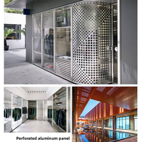 Panneaux de mur-rideau perforés en alliage d'aluminium PVDF, revêtement métallique sculpté, imperméable, ignifuge, façade extérieure