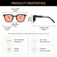Gafas Sunray Trendy con montura completa cuadrada ovalada TR, lentes tintadas en naranja, patillas de malla con doble remache, unisex, OEM, con bloqueo de luz azul