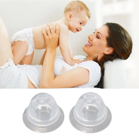 Correcteur de mamelons en silicone pour mamelons plats ou inversés avec étui transparent