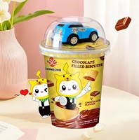Biscuits Surprise OEM Personnalisés pour Enfants, Remplis de Chocolat, avec Mini Voiture de Course Jouet, Idéal pour Fêtes et Récompenses, Vente en Gros