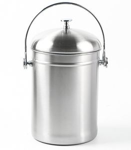 <span class=keywords><strong>Cubo</strong></span> de acero inoxidable para compost de <span class=keywords><strong>basura</strong></span>, <span class=keywords><strong>Cubo</strong></span> de cocina, <span class=keywords><strong>Cubo</strong></span> de almacenamiento <span class=keywords><strong>con</strong></span> <span class=keywords><strong>tapa</strong></span> y contenedor usado - Product Image 1